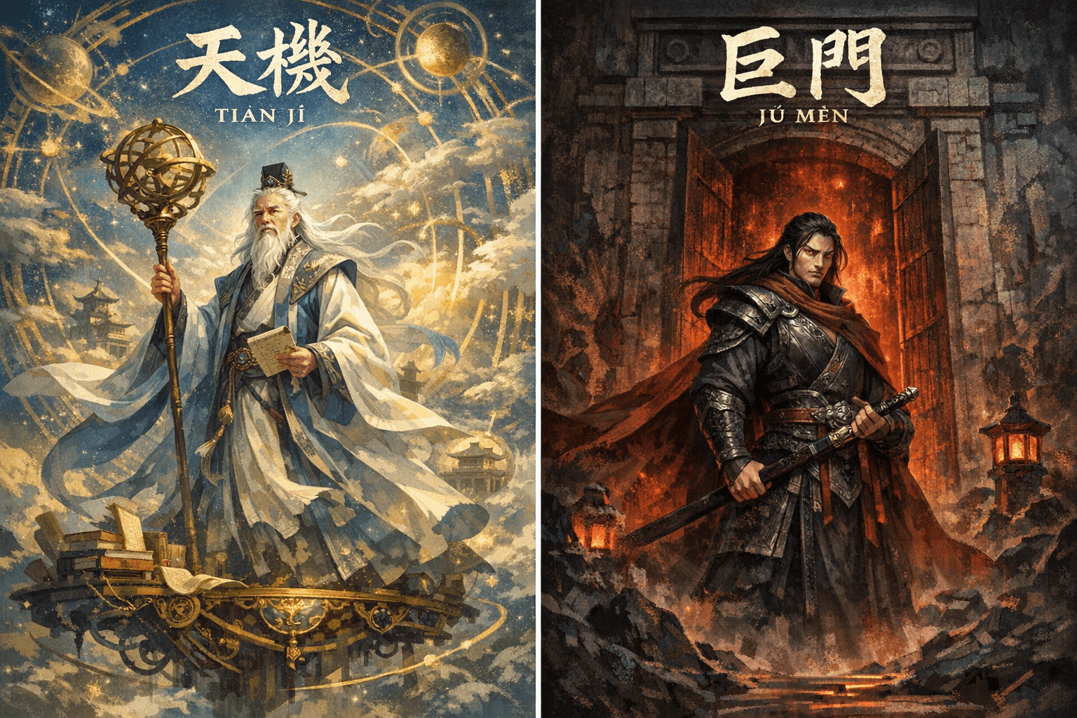 紫微斗數星曜結構解析：天機與巨門之「機巨同臨」與「破蕩後的重組」格局探討