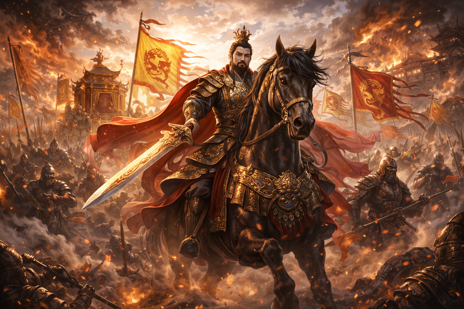 紫微斗數星曜結構解析:紫微與破軍之「動盪變革」與「御駕親征」格局探討